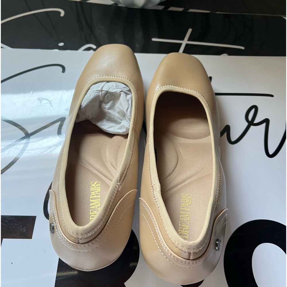 Dream Pairs Tan Wedge Shoes Size 11 NEW Slip On